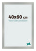 Cornice 40x60cm Alluminio Spazzolato MDF Bologna Davanti Dimensione | Yourdecoration.it