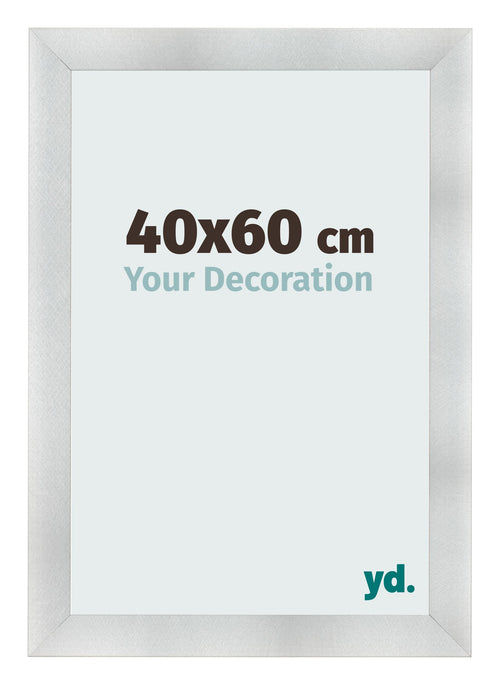 Cornice 40x60cm Alluminio Spazzolato MDF Pisa Davanti Dimensione | Yourdecoration.it
