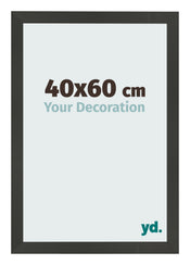 Cornice 40x60cm Antracite MDF Bologna Davanti Dimensione | Yourdecoration.it