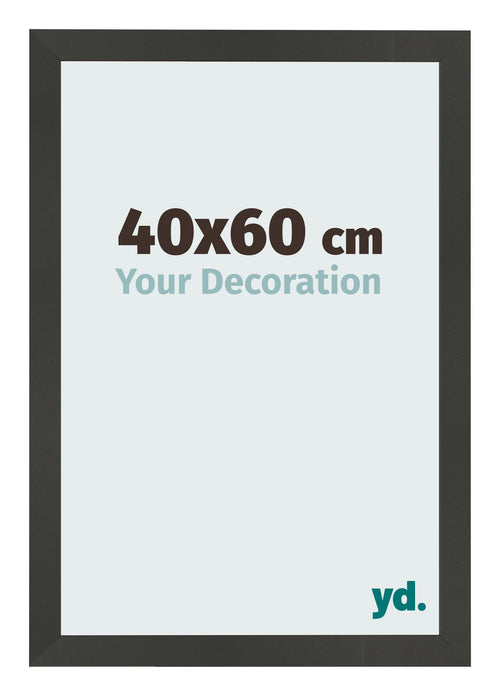 Cornice 40x60cm Antracite MDF Bologna Davanti Dimensione | Yourdecoration.it
