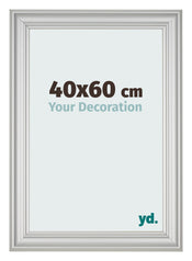 Cornice 40x60cm Argento Opaco MDF Lazio Davanti Dimensione | Yourdecoration.it