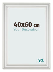 Cornice 40x60cm Bianco Spazzato MDF Lazio Davanti Dimensione | Yourdecoration.it