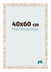 Cornice 40x60cm Bianco Vintage MDF Bologna Davanti Dimensione | Yourdecoration.it