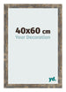 Cornice 40x60cm Blu Oro Fondente MDF Bologna Davanti Dimensione | Yourdecoration.it