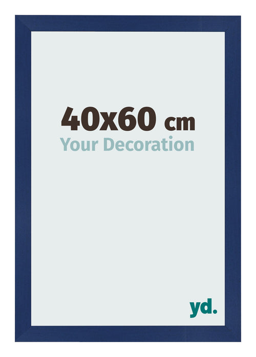 Cornice 40x60cm Blu Scuro Spazzato MDF Bologna Davanti Dimensione | Yourdecoration.it