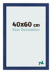 Cornice 40x60cm Blu Scuro Spazzato MDF Bologna Davanti Dimensione | Yourdecoration.it