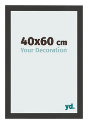 Cornice 40x60cm Grana Di Legno Nero MDF Bologna Davanti Dimensione | Yourdecoration.it