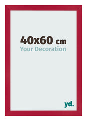Cornice 40x60cm Rosso MDF Bologna Davanti Dimensione | Yourdecoration.it