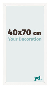 Cornice 40x70 cm Bianco Lucente MDF Bologna Davanti Dimensione | Yourdecoration.it
