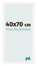 Cornice 40x70 cm Bianco Lucente MDF Bologna Davanti Dimensione | Yourdecoration.it