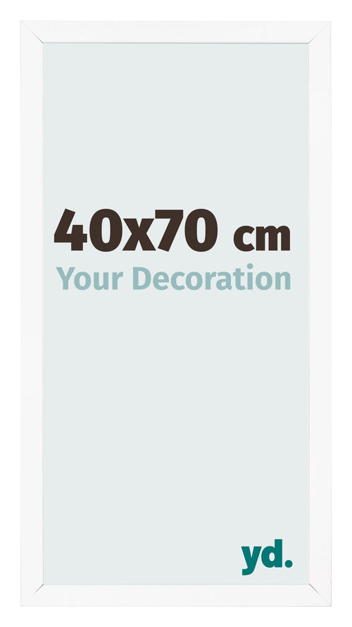 Cornice 40x70 cm Bianco Opaco MDF Bologna Davanti Dimensione | Yourdecoration.it