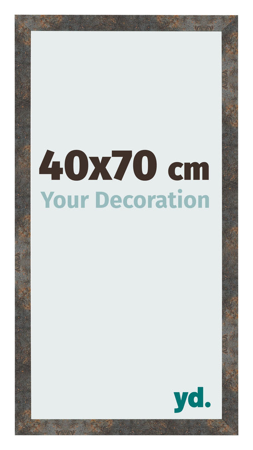 Cornice 40x70 cm Metallo Ossidato MDF Bologna Davanti Dimensione | Yourdecoration.it