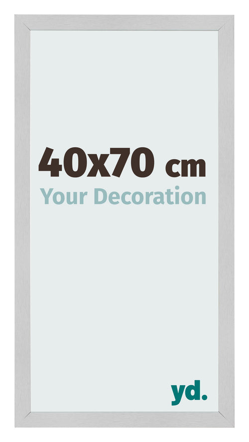 Cornice 40x70cm Acciaio Inox MDF Bologna Davanti Dimensione | Yourdecoration.it