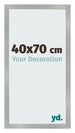 Cornice 40x70cm Alluminio Spazzolato MDF Bologna Davanti Dimensione | Yourdecoration.it