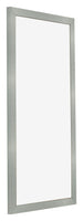 Cornice 40x70cm Alluminio Spazzolato MDF Bologna Davanti Obliquo | Yourdecoration.it
