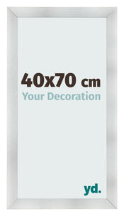 Cornice 40x70cm Alluminio Spazzolato MDF Pisa Davanti Dimensione | Yourdecoration.it