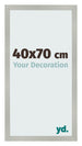 Cornice 40x70cm Argento Opaco MDF Bologna Davanti Dimensione | Yourdecoration.it