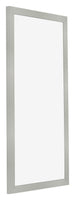 Cornice 40x70cm Argento Opaco MDF Bologna Davanti Obliquo | Yourdecoration.it