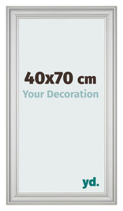 Cornice 40x70cm Argento Opaco MDF Lazio Davanti Dimensione | Yourdecoration.it