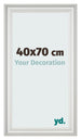 Cornice 40x70cm Bianco Spazzato MDF Lazio Davanti Dimensione | Yourdecoration.it