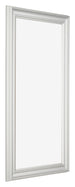Cornice 40x70cm Bianco Spazzato MDF Lazio Davanti Obliquo | Yourdecoration.it