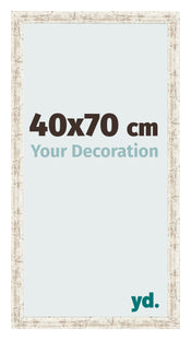 Cornice 40x70cm Bianco Vintage MDF Bologna Davanti Dimensione | Yourdecoration.it