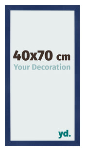 Cornice 40x70cm Blu Scuro Spazzato MDF Bologna Davanti Dimensione | Yourdecoration.it