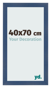 Cornice 40x70cm Blu Scuro Spazzato MDF Pisa Davanti Dimensione | Yourdecoration.it