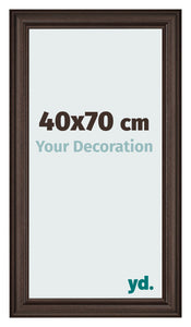 Cornice 40x70cm Quercia Scura MDF Lazio Davanti Dimensione | Yourdecoration.it