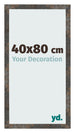 Cornice 40x80 cm Metallo Ossidato MDF Bologna Davanti Dimensione | Yourdecoration.it