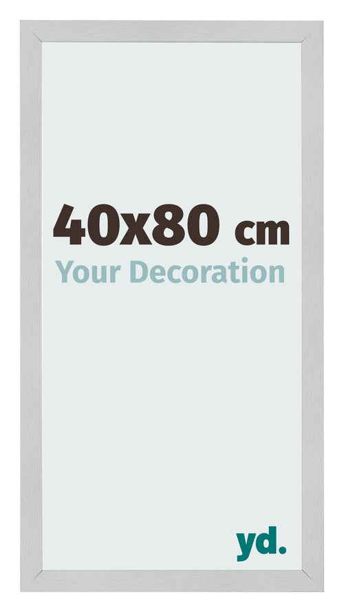 Cornice 40x80cm Acciaio Inox MDF Bologna Davanti Dimensione | Yourdecoration.it