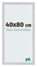 Cornice 40x80cm Acciaio Inox MDF Bologna Davanti Dimensione | Yourdecoration.it