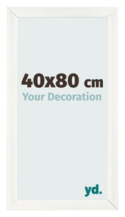 Cornice 40x80cm Bianco Vintage MDF Pisa Davanti Dimensione | Yourdecoration.it