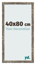 Cornice 40x80cm Blu Oro Fondente MDF Bologna Davanti Dimensione | Yourdecoration.it