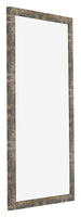 Cornice 40x80cm Blu Oro Fondente MDF Bologna Davanti Obliquo | Yourdecoration.it