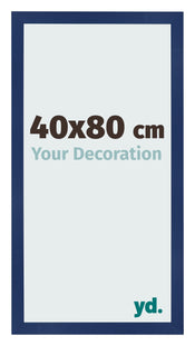 Cornice 40x80cm Blu Scuro Spazzato MDF Bologna Davanti Dimensione | Yourdecoration.it