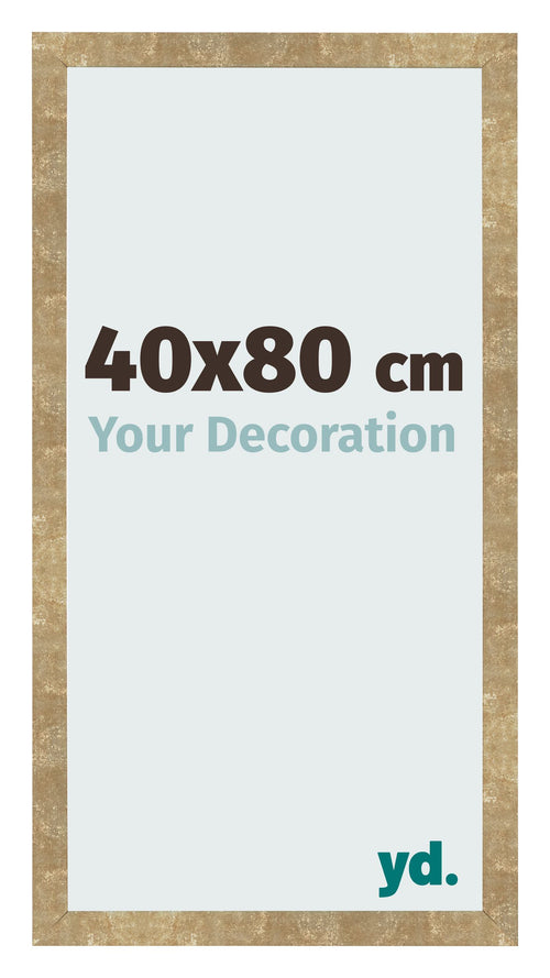 Cornice 40x80cm Oro Antico MDF Bologna Davanti Dimensione | Yourdecoration.it