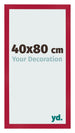 Cornice 40x80cm Rosso MDF Bologna Davanti Dimensione | Yourdecoration.it