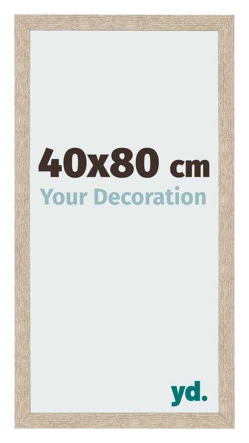 Cornice 40x80cm Rovere MDF Bologna Davanti Dimensione | Yourdecoration.it