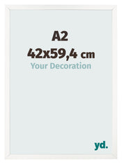 Cornice 42x59 4 cm A2 Bianco Lucente MDF Bologna Davanti Dimensione | Yourdecoration.it