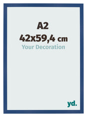 Cornice 42x59 4 cm A2 Blu Scuro MDF Bologna Davanti Dimensione | Yourdecoration.it