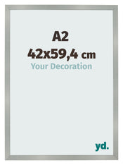 Cornice 42x59 4cm A2 Alluminio Spazzolato MDF Bologna Davanti Dimensione | Yourdecoration.it
