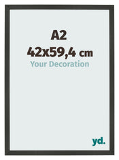 Cornice 42x59 4cm A2 Antracite MDF Bologna Davanti Dimensione | Yourdecoration.it