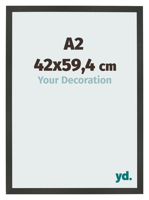 Cornice 42x59 4cm A2 Antracite MDF Bologna Davanti Dimensione | Yourdecoration.it
