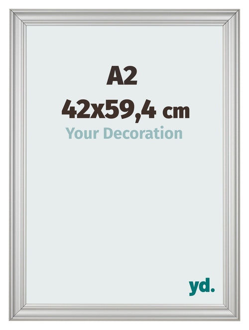Cornice 42x59 4cm A2 Argento Opaco MDF Lazio Davanti Dimensione | Yourdecoration.it