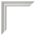 Cornice 42x59 4cm A2 Argento Opaco MDF Lazio Dettaglio Angolo | Yourdecoration.it