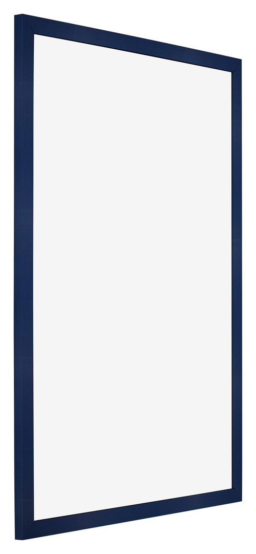 Cornice 42x59 4cm A2 Blu Scuro Spazzato MDF Bologna Davanti Obliquo | Yourdecoration.it