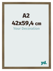 Cornice 42x59 4cm A2 Bronzo Decorativo MDF Bologna Davanti Dimensione | Yourdecoration.it