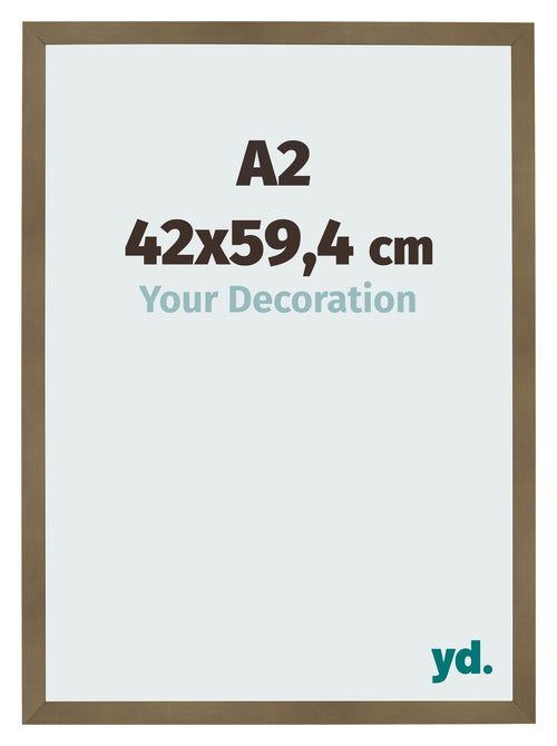 Cornice 42x59 4cm A2 Bronzo Decorativo MDF Bologna Davanti Dimensione | Yourdecoration.it