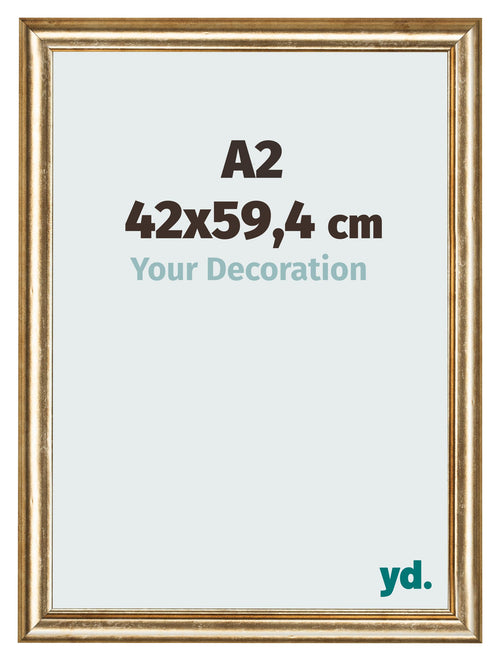 Cornice 42x59 4cm A2 Oro Antico MDF Lazio Davanti Dimensione | Yourdecoration.it